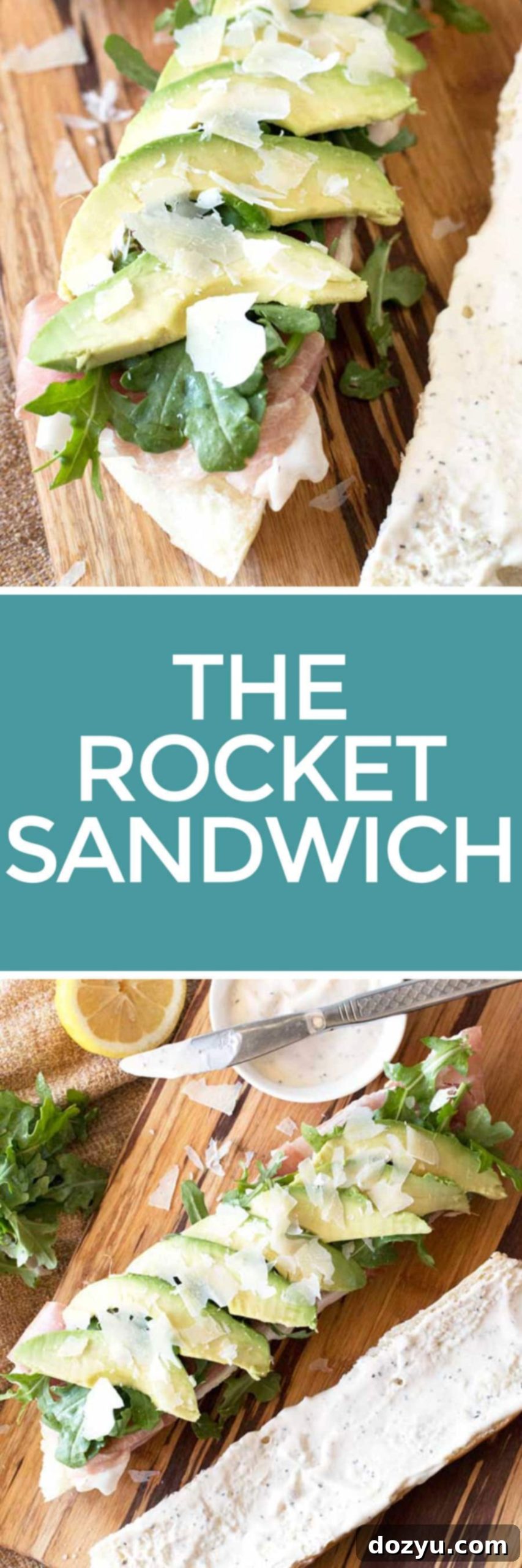 Launchpad Lunch 6 Pinterest-ready image of the Rocket Sandwich, optimized for sharing and inspiring home cooks.