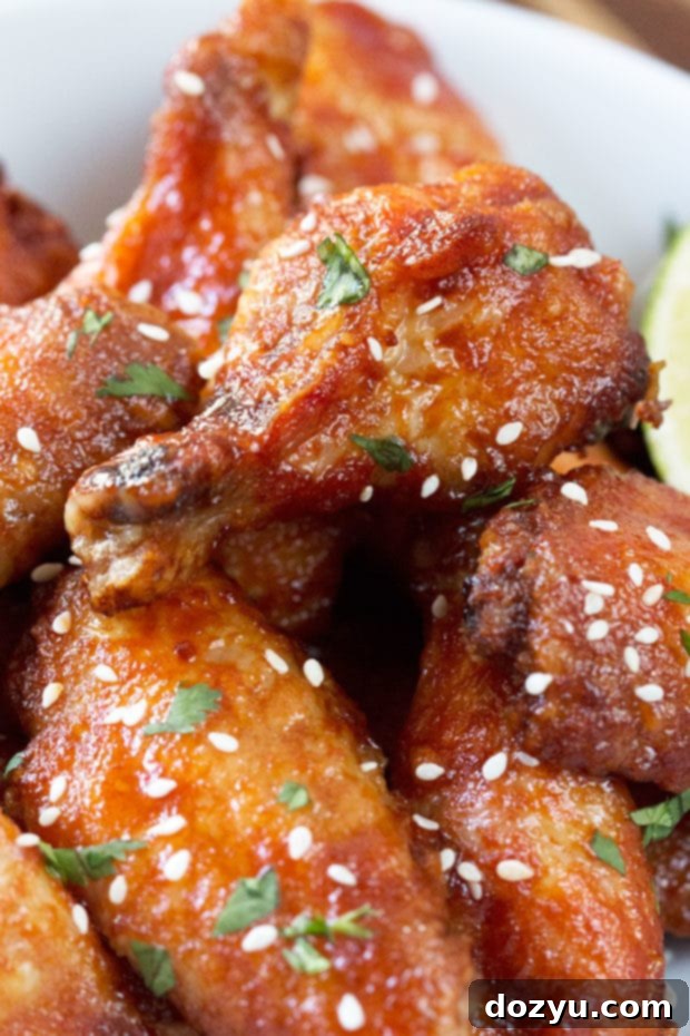 Sweet and Spicy Grilled Honey Sriracha Wings 4 Grilled Honey Sriracha Wings | cakenknife.com