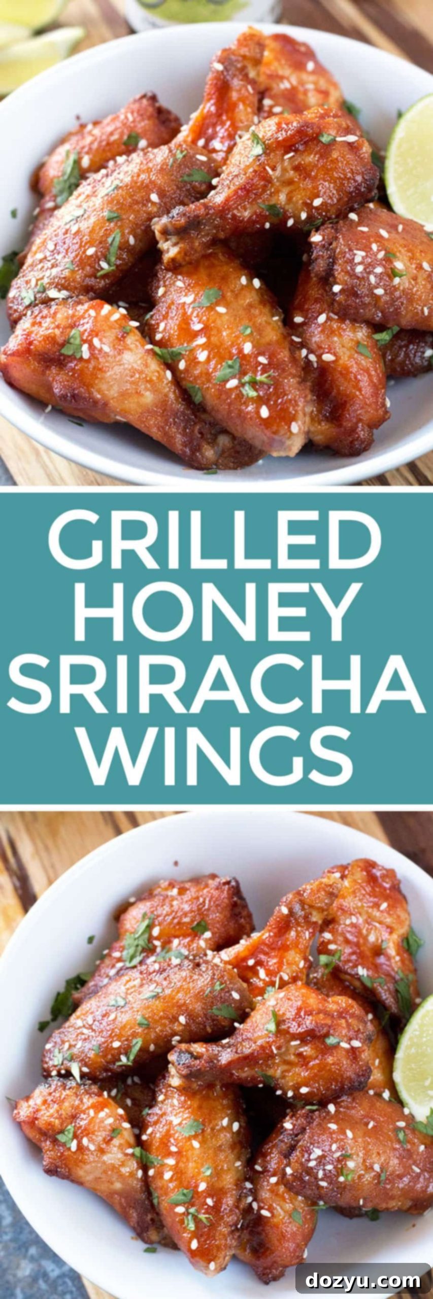 Sweet and Spicy Grilled Honey Sriracha Wings 6 Grilled Honey Sriracha Wings | cakenknife.com