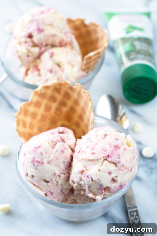 Lemon Raspberry Basil Ice Cream | cakenknife.com