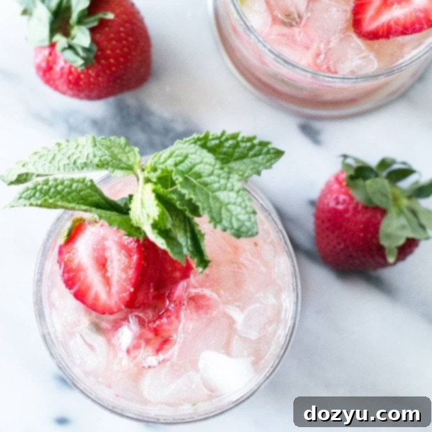 Strawberry Mint Julep | cakenknife.com