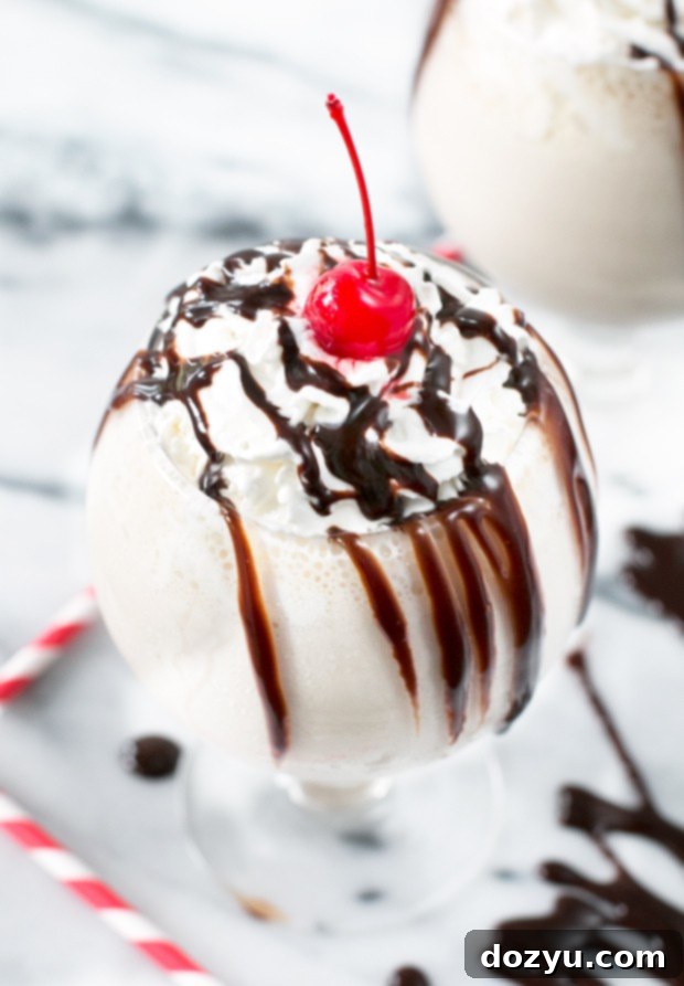 Decadent Kentucky Mudslide Shake 2 Kentucky Mudslide Shake - A decadent adult milkshake perfect for summer
