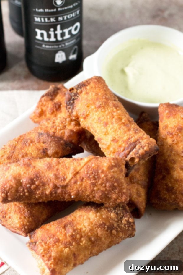 Avocado Eggrolls with BBQ Chicken | cakenknife.com