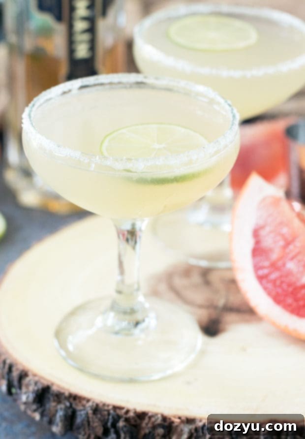Close-up of Joey's Daiquiri, highlighting the refreshing look of the cocktail