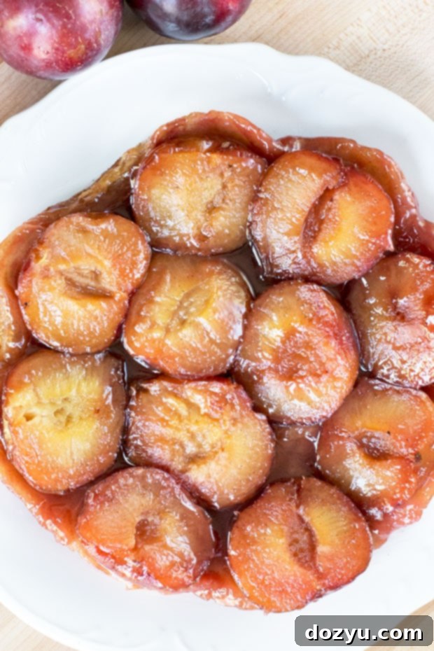 Bake This Plum Ginger Tart Tatin and Win Le Creuset 5 Easy Plum Ginger Tart Tatin with Puff Pastry