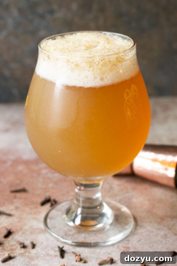 Pumpkin Bang: A delicious fall beer cocktail with whiskey, pumpkin ale, and dry cider