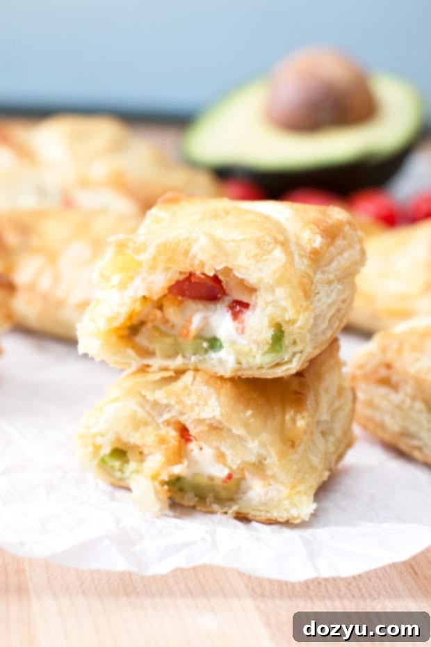 Velvety Avocado Cream Cheese Pockets 6 Avocado Cream Cheese Turnovers | cakenknife.com