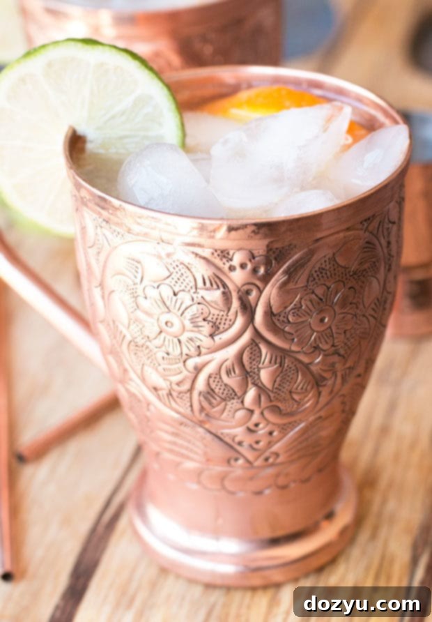 Blood Orange Moscow Mule | cakenknife.com