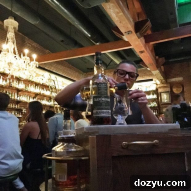 Expertly crafted whiskey at Multnomah Whiskey Library