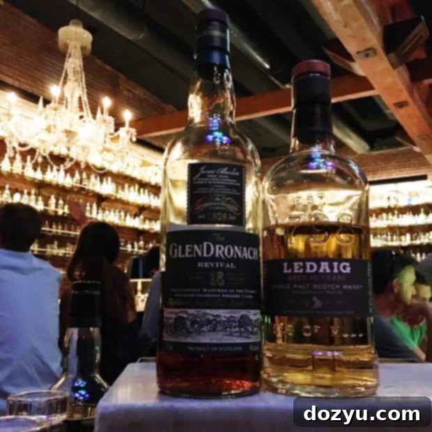 The extensive selection at Multnomah Whiskey Library, Portland