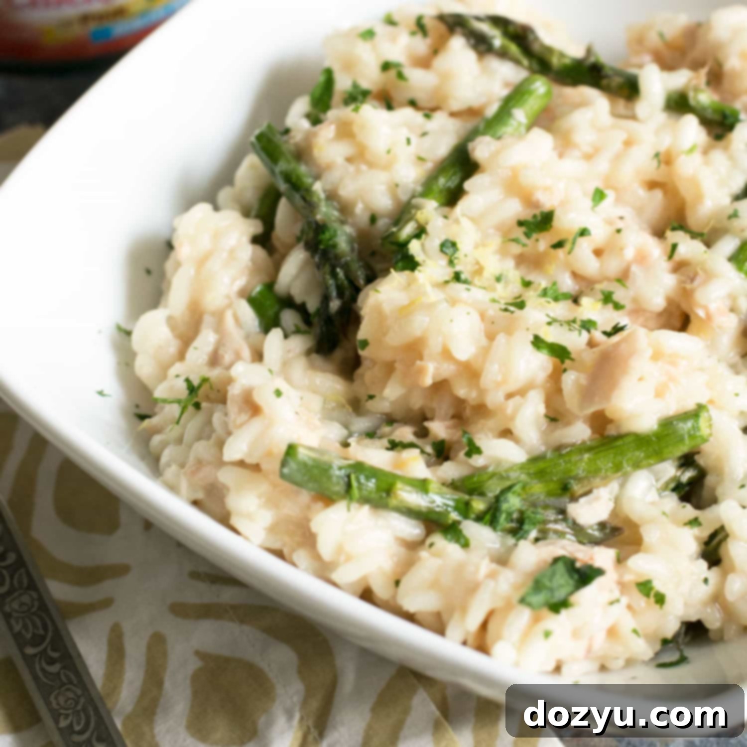 Salmon Lemon Risotto with Asparagus | cakenknife.com