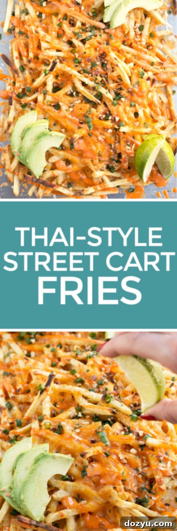 Bangkok Street Fries 7 Pin for later: Thai Street Cart Fries recipe with vibrant toppings