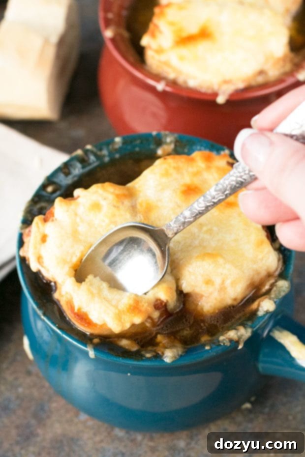 Irish Stout French Onion Soup | cakenknife.com
