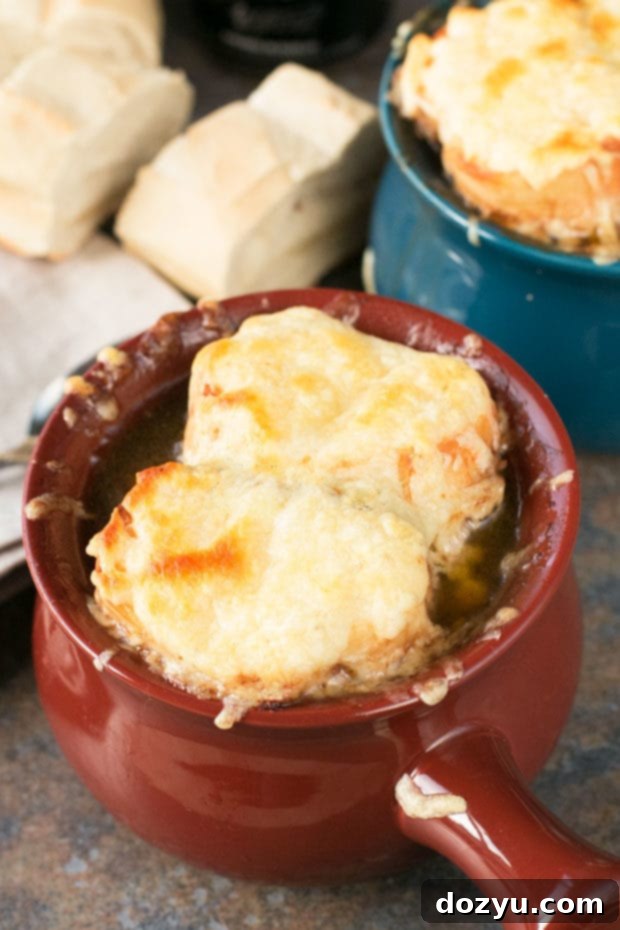 Irish Stout French Onion Soup | cakenknife.com