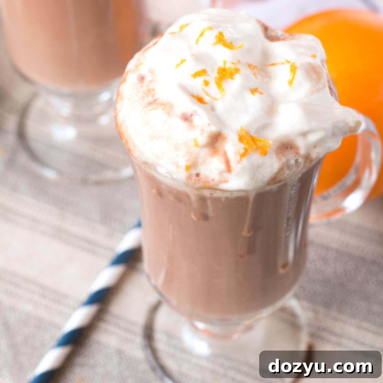 Hot Orange Mocha Cocktail with Espresso Whipped Cream | cakenknife.com