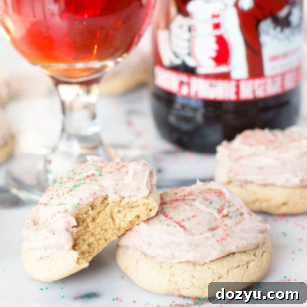 Ale-Kissed Christmas Sugar Cookies with Spiced Buttercream 7 Christmas Ale Sugar Cookies with Spiced Buttercream Frosting thumbnail | cakenknife.com