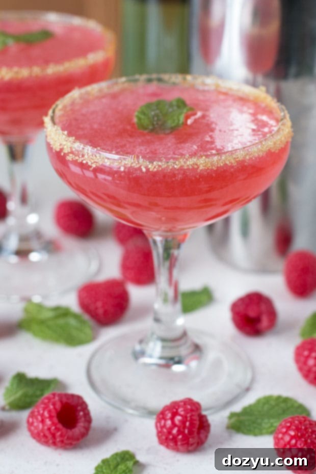 Raspberry Mint Sparklers | cakenknife.com
