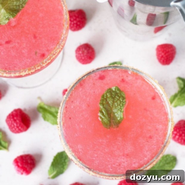 Raspberry Mint Sparklers | cakenknife.com
