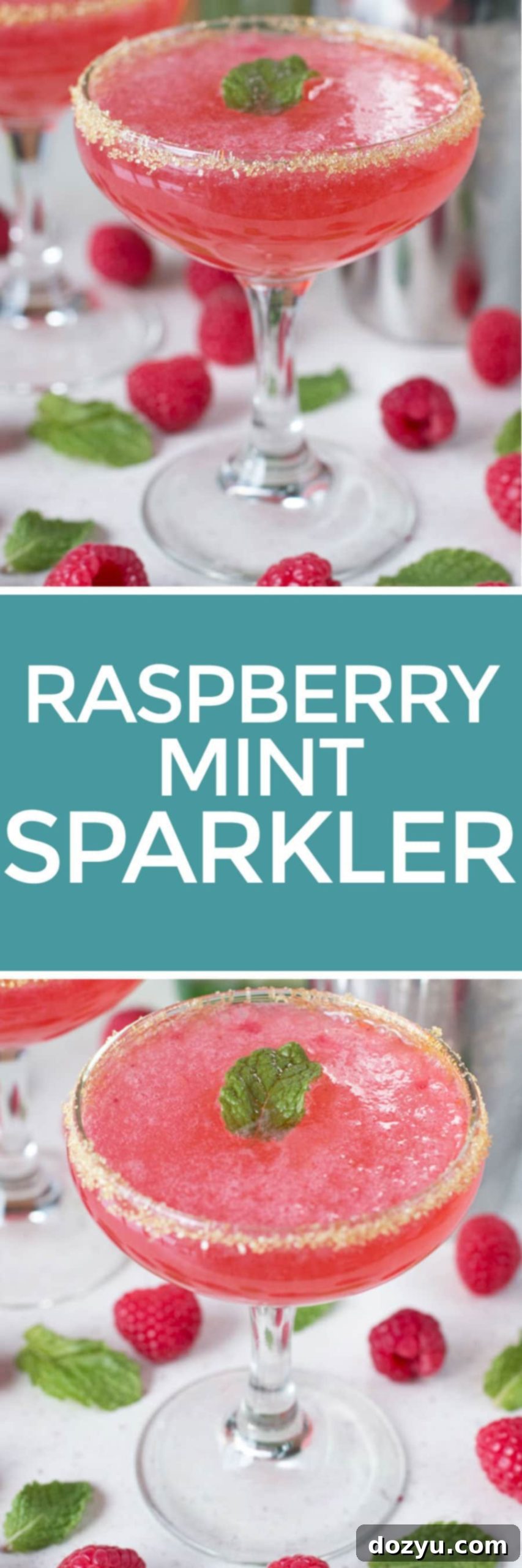 Raspberry Mint Sparklers | cakenknife.com