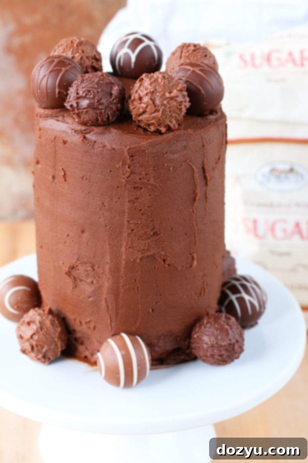 Homemade Red Velvet Truffle Cake for a Cozy Night In | cakenknife.com