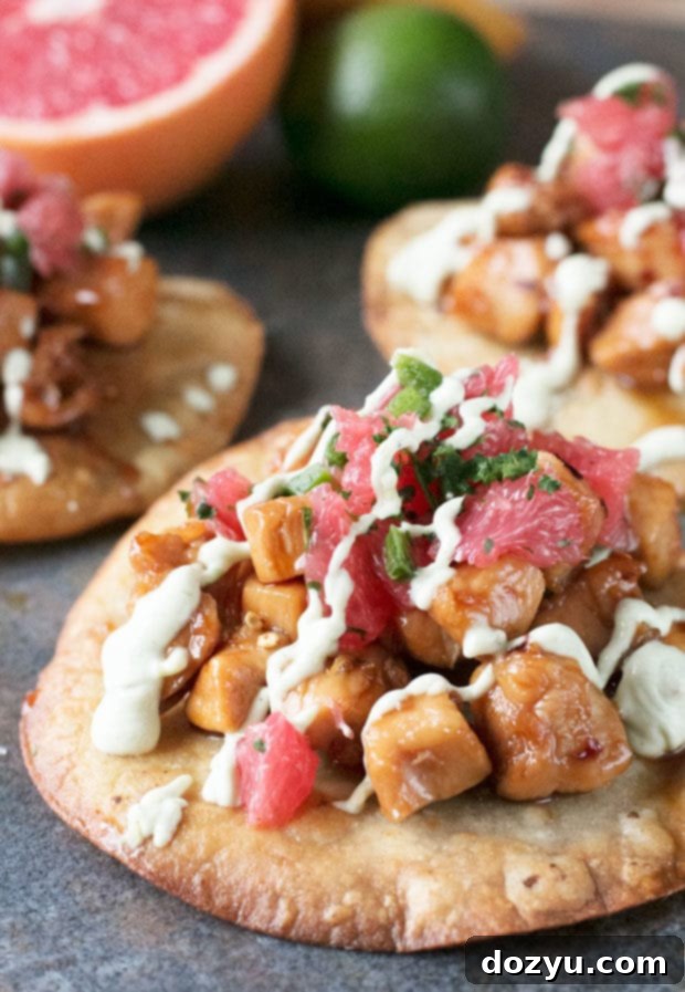 Zesty Jalapeno Chicken Tostadas 2 Citrus Jalapeno Chicken Tostadas | cakenknife.com #dinner #recipe
