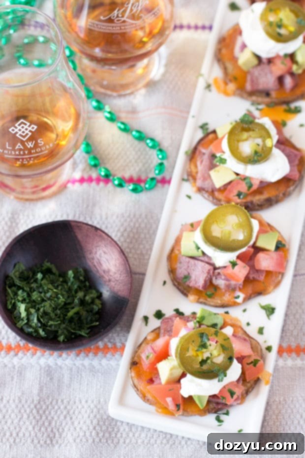 Irish Corned Beef Nacho Bites | cakenknife.com #appetizer #party