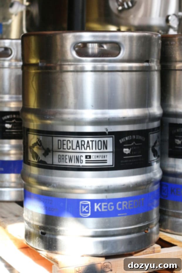 Craft beers and vibrant outdoor seating at Ratio Beerworks, the final stop on the South Broadway crawl