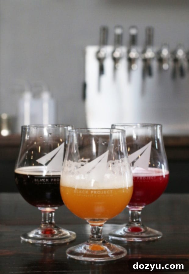 Visually stunning sour beers from Black Project Spontaneous & Wild Ales in Denver