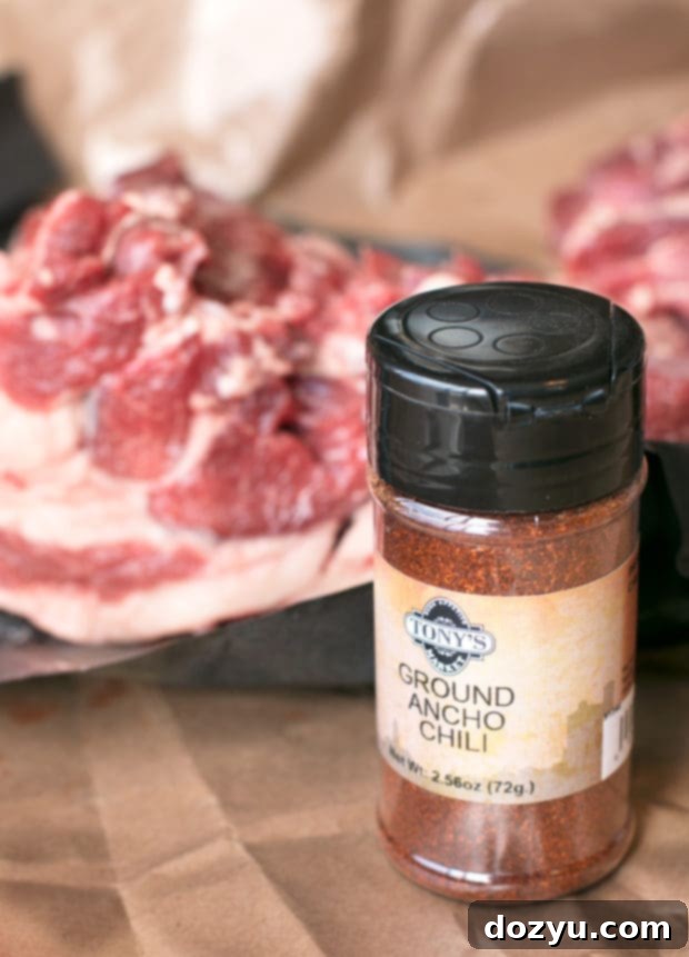 Fresh lamb leg ready for ancho chili rub, sourced from a quality butcher for Easter dinner