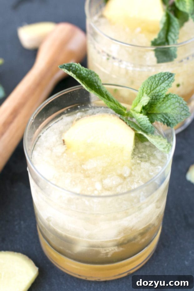 Sparkling Ginger Mint Julep | cakenknife.com #cocktail #Derby #mint