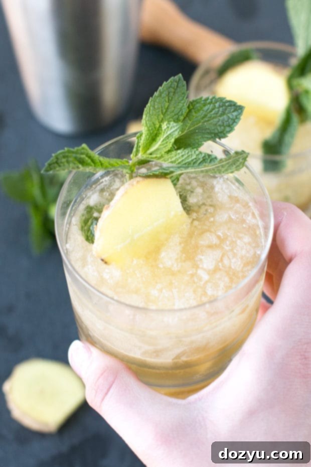 Sparkling Ginger Mint Julep | cakenknife.com #cocktail #Derby #mint