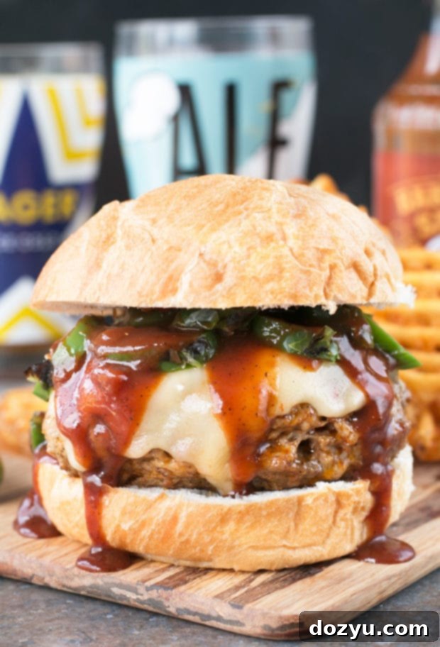 Big and Smoky Inferno Burger 2 Big 'n Smoky Five Alarm Burger | cakenknife.com @sprouts #burger #grilling #summer #nationalhamburgerday