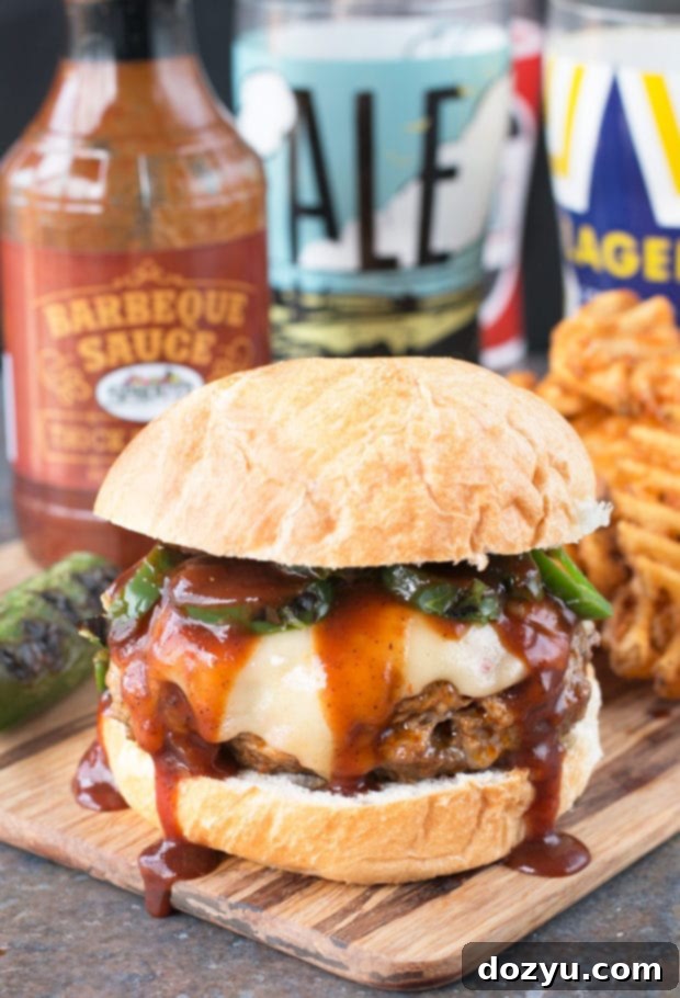 Big and Smoky Inferno Burger 4 Big 'n Smoky Five Alarm Burger | cakenknife.com @sprouts #burger #grilling #summer #nationalhamburgerday