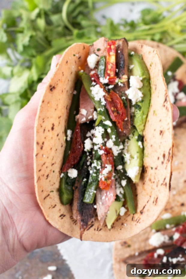Summer grilling for Grilled Flank Steak Poblano Tacos with dogs