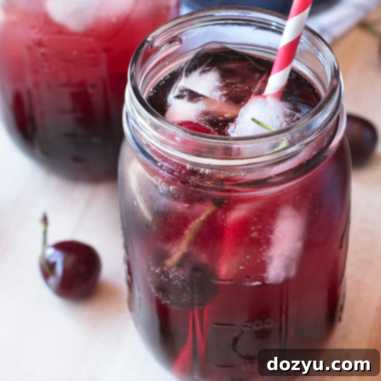 Sparkling Tart Cherry Delight 8 Tart Cherry Fizz | cakenknife.com #cocktail #happyhour