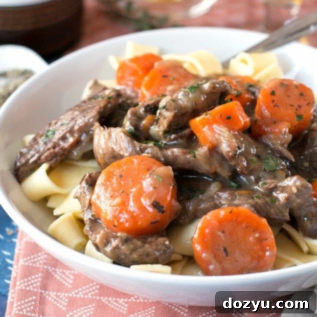 Carbonnades à la Flamande (Belgian Beer Beef Stew) - A savory, rich, and comforting French stew made with Belgian golden ale instead of red wine, perfect for any cozy meal. #bastilleday #French #Belgium #beer #beefstew #comfortfood