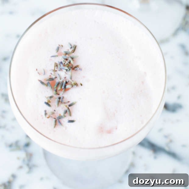 Lavender Rosé Royale Cocktail | cakenknife.com #cocktail #happyhour #roseallday