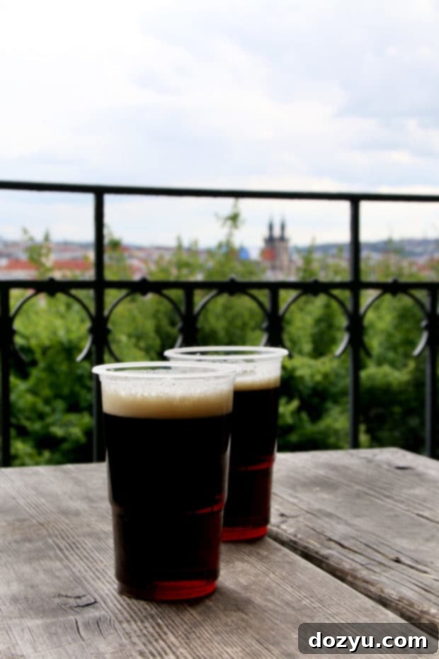 Unlocking Prague's Culinary Secrets in 48 Hours 23 Panoramic views from Letná Beer Garden in Prague
