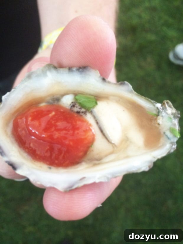 Stunning and artfully plated dish by River & Woods at the festival