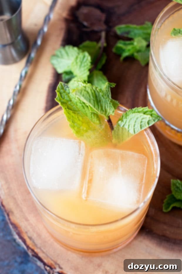 Close-up of a refreshing Gin Grapefruit Beer Cocktail