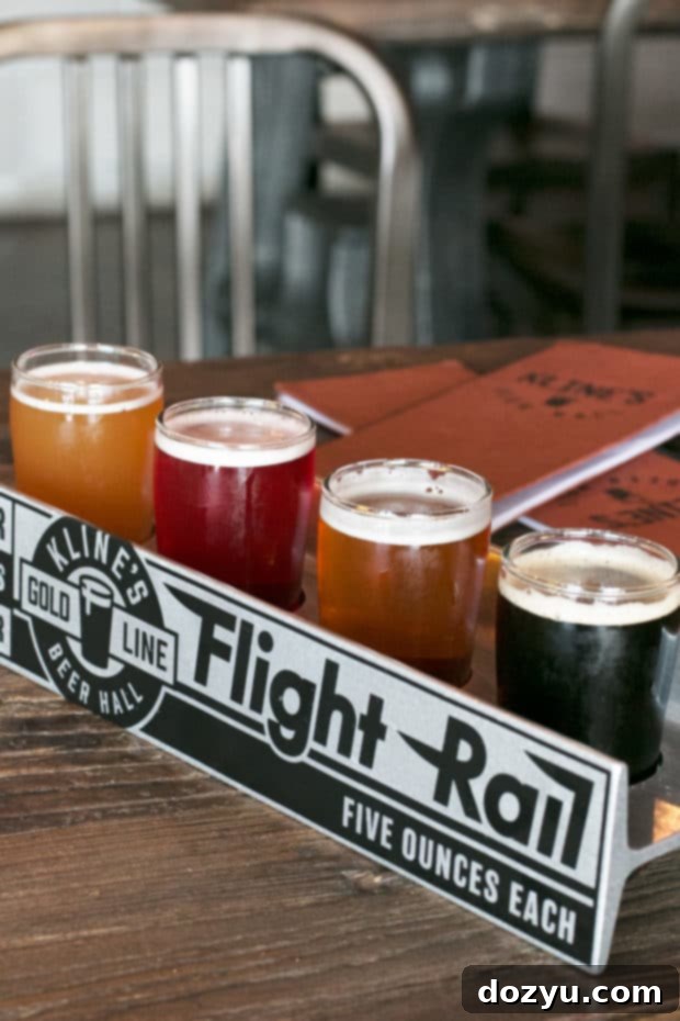 New Historic Arvada After Dark 5 A selection of craft beers in tasting flights at Kline's Beer Hall