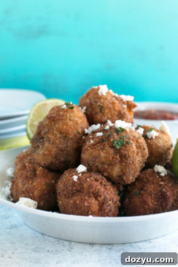 Pulled Pork Chipotle Arancini | cakenknife.com #pulledpork #fried #tailgating #appetizer
