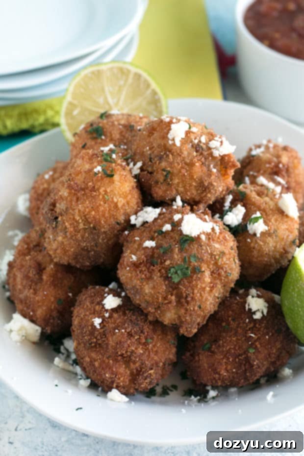 Pulled Pork Chipotle Arancini | cakenknife.com #pulledpork #fried #tailgating #appetizer