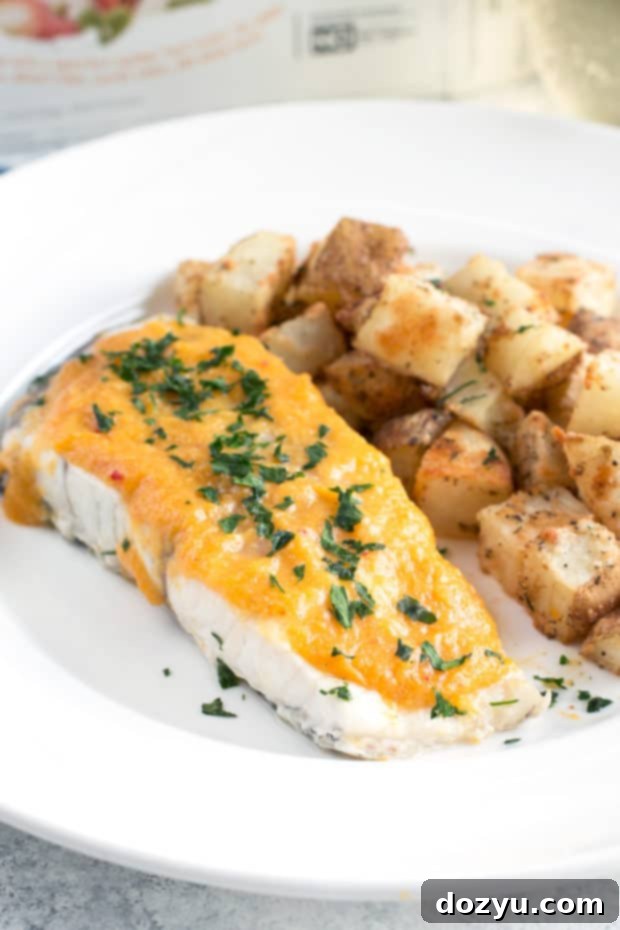 Crispy Parmesan Lemon Herb Roasted Potatoes by LoveTheWild 2 Parmesan Lemon Herb Roasted Potatoes with LoveTheWild's Fantastic Fish Dinner | cakenknife.com #sponsored #healthy #yummy