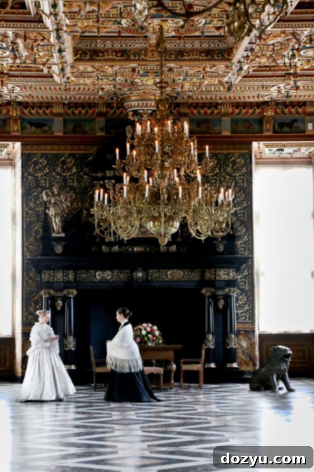 Copenhagen's Flavors: A 48-Hour Foodie Itinerary 31 Intricate ceiling details inside Frederiksberg Castle