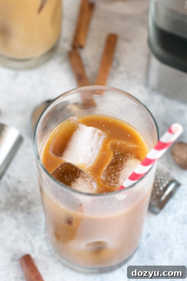 Eggnog Cold Brew Coffee Cocktail with bourbon for holiday parties. Delicious and easy to make with KitchenAid.