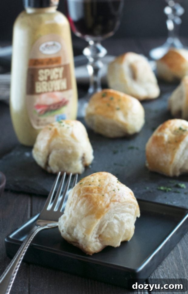 Mini Beef Wellingtons | cakenknife.com #beef #appetizer #sprouts #ad
