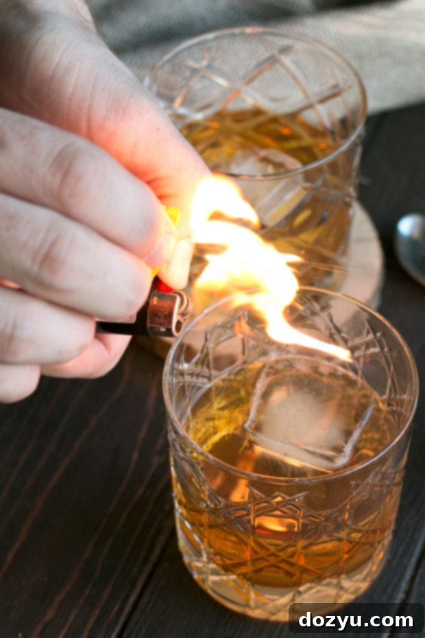 Smoked Orange Old Fashioned