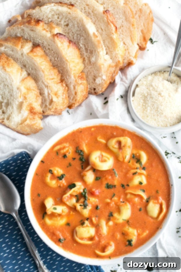 Curry Tomato Tortellini Soup