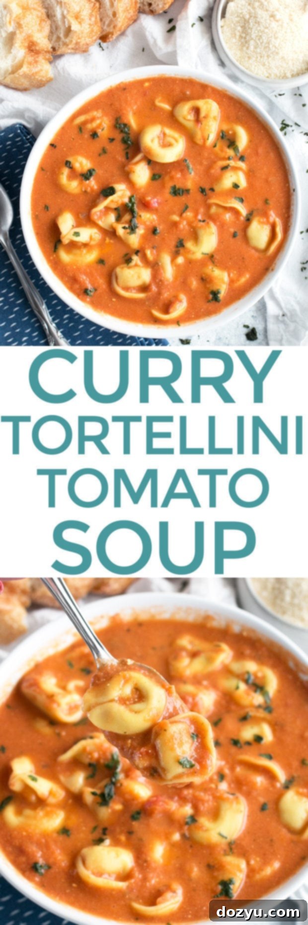 Curry Tomato Tortellini Soup